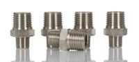 0900-10-13 Legris LF3000 Series Straight Threaded Adaptor, R 1/8 Male to R 1/4 Male, Threaded Connection Style