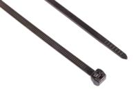118-05900-t50los-pa66hs-bk HellermannTyton Cable Tie, Outside Serrated, 384mm x 4.6 mm, Black Polyamide 6.6 (PA66), Pk-100