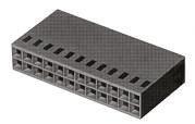 87456-8 TE Connectivity, AMPMODU MOD IV Female Connector Housing, 2.54mm Pitch, 12 Way, 2 Row