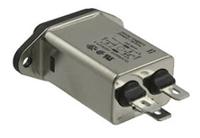 fn9222r-15-06 Schaffner 15A, 250 V ac Male Flange Mount IEC Inlet Filter FN9222R-15-06, Faston