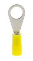 239-4133 RS PRO Insulated Ring Terminal, M4 Stud Size, 0.2mm² to 0.5mm² Wire Size, Yellow