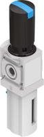 ms6-lfr-12-d7-crm-as Festo MS6-LFR Polycarbonate Filter Regulator, 5μm, G 1/2, Manual, 20 bar, 529184