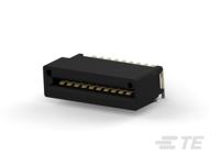 5650118-2 TE Connectivity Right Angle Female Edge Connector, PCB Mount, 20-Contacts, 2.54mm Pitch, 2-Row