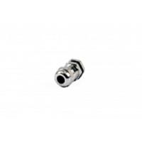 1427bcgm12 Hammond 1427BCG Series Grey Nickel Plated Brass Cable Gland, M12 Thread, 3mm min., 7mm max., IP68