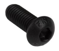 281-300 RS PRO Black, Self-Colour Steel Hex Socket Button Screw, ISO 7380, M6 x 16mm