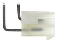 39-29-1028 Molex Mini-Fit Jr Series Right Angle Through Hole PCB Header, 2 Contact(s), 4.2 mm Pitch, 2 Row, Shrouded