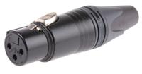 nc3fxx-ha-bag Neutrik Cable Mount XLR Connector, Female, 50 V, 3 Way, Silver Plating