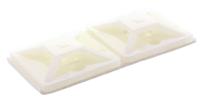 811-1713 RS PRO Self Adhesive Natural Cable Tie Mount 19.5 mm x 19.5mm, 4.6mm Max. Cable Tie Width