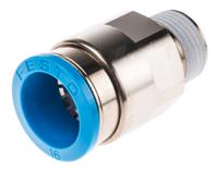 qs-38-16 Festo QS Series Straight Threaded Adaptor, R 3/8 Male to Push In 16 mm, Threaded-to-Tube Connection Style, 164957