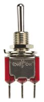 5-1825137-1 TE Connectivity Toggle Switch, PCB Mount, On-Off-(On), SPDT, Through Hole Terminal, 120 V ac, 28V dc