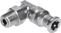 crqsl-18-8 Festo CRQSL Series Elbow Threaded-toTube Adaptor, R 1/8 Male to Push In 8 mm, Threaded-to-Tube Connection Style, 162873