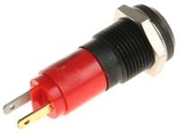 192113z3 CML Innovative Technologies Red Panel Mount Indicator, 24V, 14mm Mounting Hole Size, Solder Tab Termination, IP67