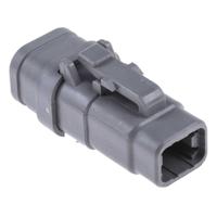 dtm06-4s-e007 Deutsch, DTM Automotive Connector Plug Grey 4 Way, Crimp Termination DTM06-4S-E007