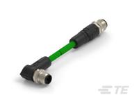 tad14845101-001 TE ConnectivityTAD14845101-001, 2m Cat5e M12 to Female M12 Male, Terminated
