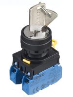 yw1k-32ce20 Idec IP65 Key Switch, DPST 3-Way