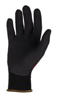 sky50 Skytec Beta 1 Black, Red Nylon Nylon, Spandex Glove, Size 10/XL, Nitrile Foam Coating