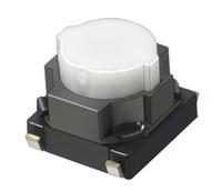 evqp1y05m Panasonic Natural Push Plate Tactile Switch, SPST 20 mA @ 15 V dc 4.6 (Dia.)mm Surface Mount