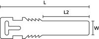 556-80586-tagpu12x74-loop-pur-bu HellermannTyton TAGPU Tag Cable Marker, Blue, for Cable Bundle, 556-80586 TAGPU12X74-LOOP-PUR-BU