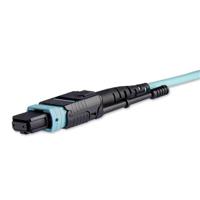 mpo8lcpl3m StarTech.com MPO to LC Multi Mode OM3 Fibre Optic Cable, 50/125μm, Aqua, 3m