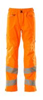 19590-449-14s Mascot Workwear 19590-449 Orange Hi Vis Work Trouser Waterproof, Breathable 30.5 in 31 in