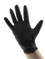93852090 Ansell 93-852 Black Powder-Free Nitrile Disposable Gloves, Size 8.5-9, Large, 100 per Pack