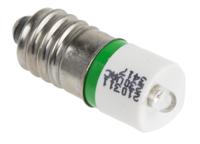 210-311 RS PRO Green LED Indicator Lamp, 230V ac, E10 Base, 10mm Diameter, 345mcd