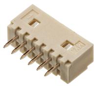 53047-0610 Molex PicoBlade Series Straight Through Hole PCB Header, 6 Contact(s), 1.25 mm Pitch, 1 Row, Shrouded