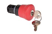 3su1000-1hf20-0aa0 Siemens SIRIUS ACT Emergency Button, Key Reset, Red 40mm Mushroom with Key Switch Head