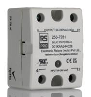 253-7281 RS PRO Solid State Relay, 40 Amps Load, Panel Mount, Surface Mount, 280 Vrms Load