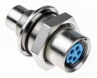 1-1437720-4 TE Connectivity Circular Connector, 5 Contacts, Panel, Subminiature Connector, Plug, Socket, Male/Female, IP65, TRIAD 01