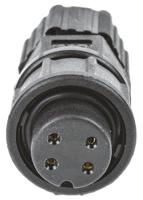 bd-04bffa-ll7001 Amphenol Industrial Circular Connector, 4 Contacts, Panel, Standard Connector, Socket, Female, IP67, Ceres Series