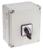 860-9554 RS PRO 2P Pole Isolator Switch - 25A Maximum Current, 15kW Power Rating, IP65