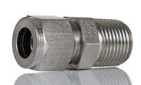 8msc8n-316 Parker Stainless Steel Pipe Fitting, Straight Coupler NPT 1/2in