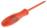 911-1137 ITL Insulated Tools Ltd Pozidriv Insulated Screwdriver, PZ0 Tip, 75 mm Blade, VDE/1000V, 150 mm Overall