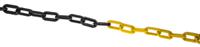 hdc000-265-300 JSP Black & Yellow Polyethylene Chain Barrier, 25m