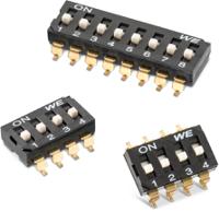 418121270812 Wurth Elektronik 1 Way Surface Mount DIP Switch SPST, Raised Actuator