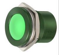 898-7725 RS PRO Green Panel Mount Indicator, 28V, 22mm Mounting Hole Size, Faston, Solder Lug Termination, IP67