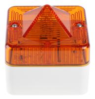 l101xdc024bwa e2s L101X Series Amber Flashing Beacon, 24 V ac/dc, Surface Mount, Xenon Bulb, IP66