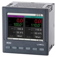 re92-2211000m0 Lumel RE92 Panel Mount PID Temperature Controller, 96 x 96mm, 3 Output Analogue, Binary, 85 → 253 V ac/dc Supply