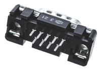 09651217701 HARTING 9 Way Through Hole D-sub Connector Plug, 2.74mm Pitch, with M3 Threaded Inserts