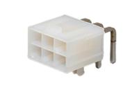 26013116 Molex 5569 Series Right Angle Through Hole PCB Header, 6 Contact(s), 4.2 mm Pitch, 2 Row, Shrouded