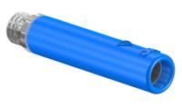 231034-23 Staubli Blue Female Banana Socket, 4 mm Connector, Screw Termination, 32A, 30 V, 60V dc, Nickel Plating