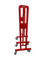 bar4006rb Viso Red & White Steel Extendable Barrier, 4m, White Tape