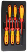 00-20-12-v05 Knipex 00 20 12 V05 PlusMinus Phillips; PlusMinus Pozidriv; Slotted Insulated Screwdriver Set, 6-Piece