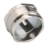 52107360-52103050 Lapp SKINDICHT Series Metallic Nickel Plated Brass Cable Gland, M40 Thread, 4mm min., 11.5mm max., IP54