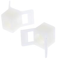865-9708 RS PRO Natural Cable Tie Mount 13.8 mm x 23mm, 9.5mm Max. Cable Tie Width