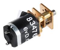 834-7675 RS PRO Brushed Geared DC Geared Motor, 0.46 W, 6 V dc, 24 gcm, 1800 rpm, 3mm Shaft Diameter