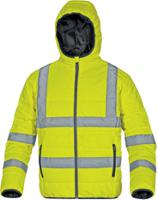 doohvjaxx Delta Plus DOOHVJA Fluorescent Yellow Unisex Hi Vis Jacket, XXL
