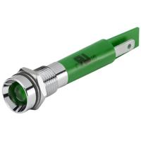 17-040351 EAO 17-04 Series Green Panel Mount Indicator, 24, 8 Mounting Hole Size, Plug-In Termination, IP40, IP65