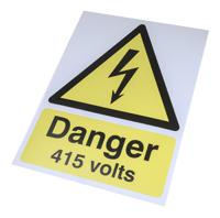 763-1550 RS PRO Electrical Hazard Warning Sign (English)